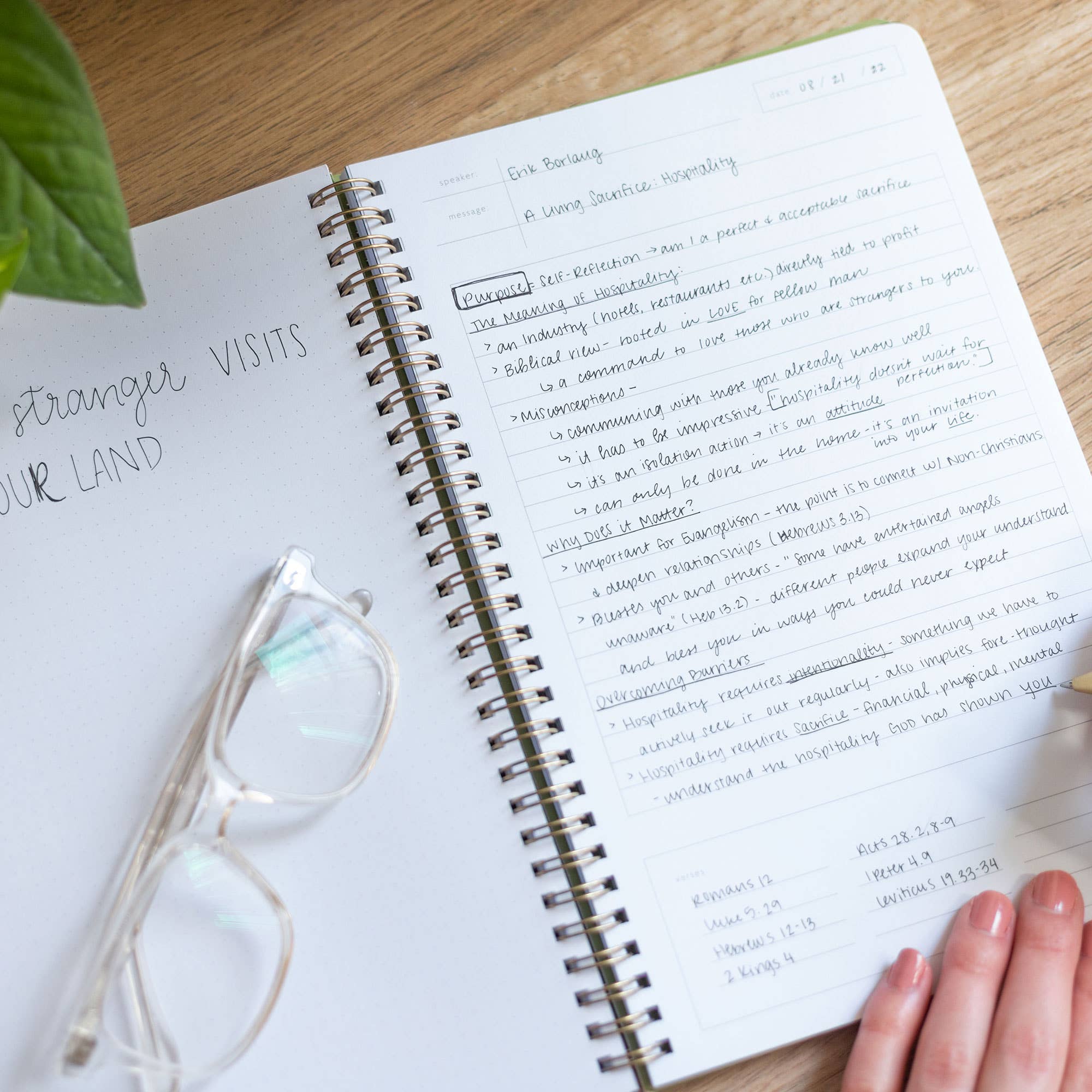 Blush Church Notes Bible Study Notebook