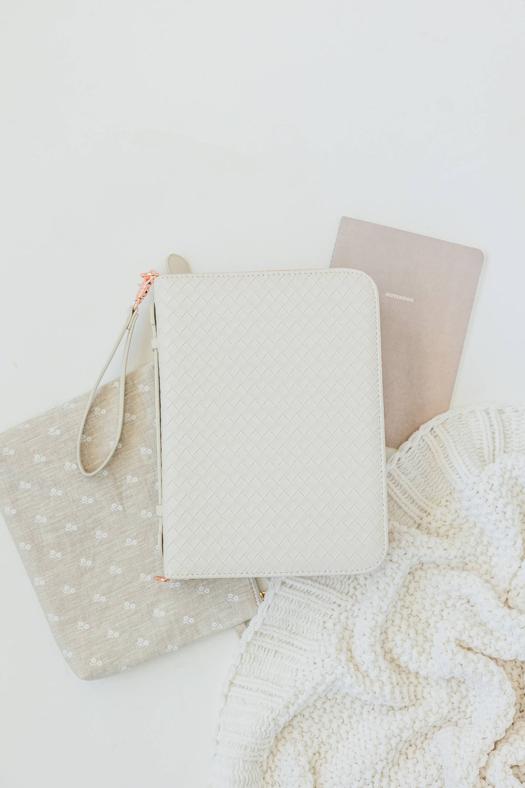 Bible Cover, Weave Bible Case, Crossbody PEARL