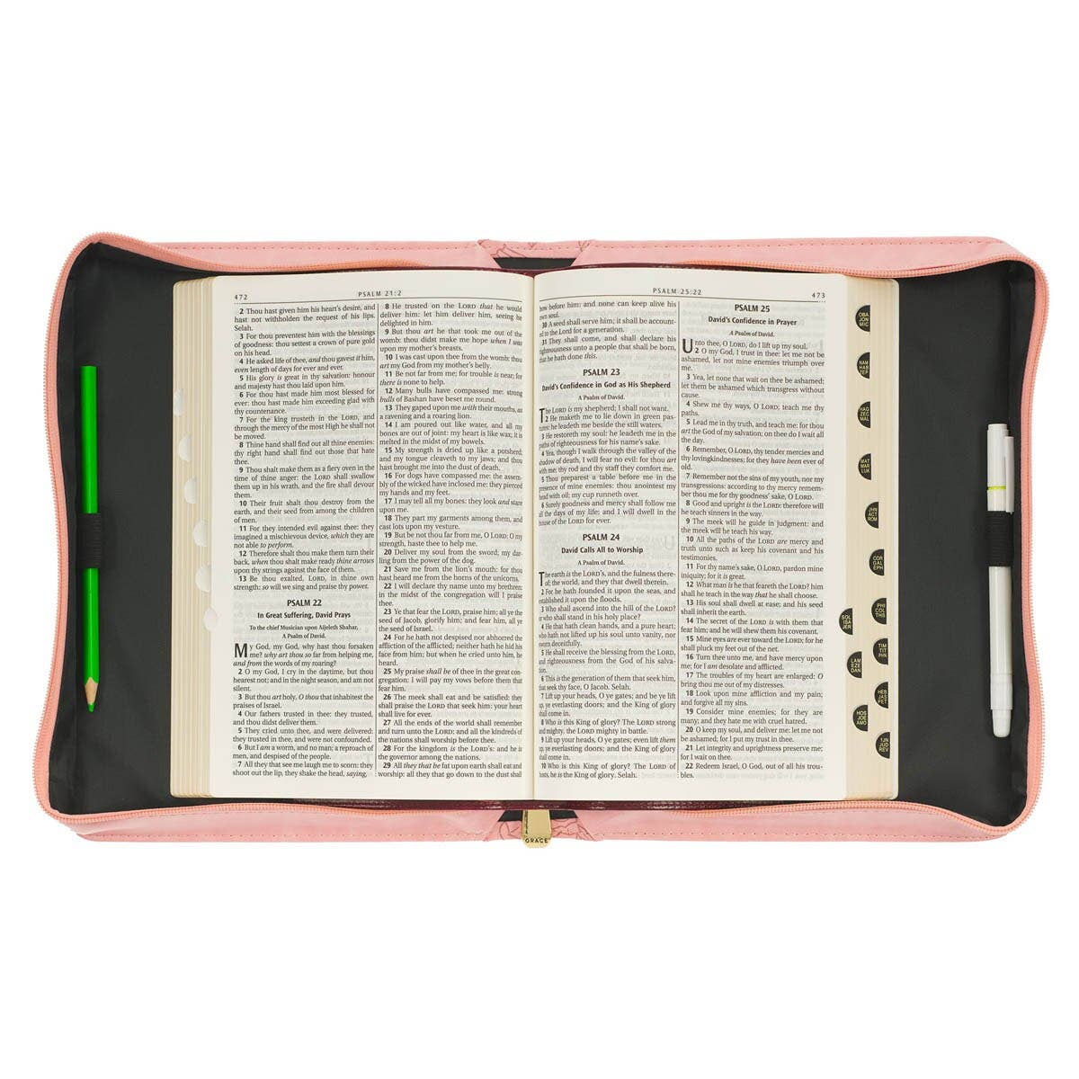 Bible Cover Fashion Pink Floral Strength Dignity Prov 31:25