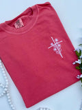 Embroidered Cross Tee