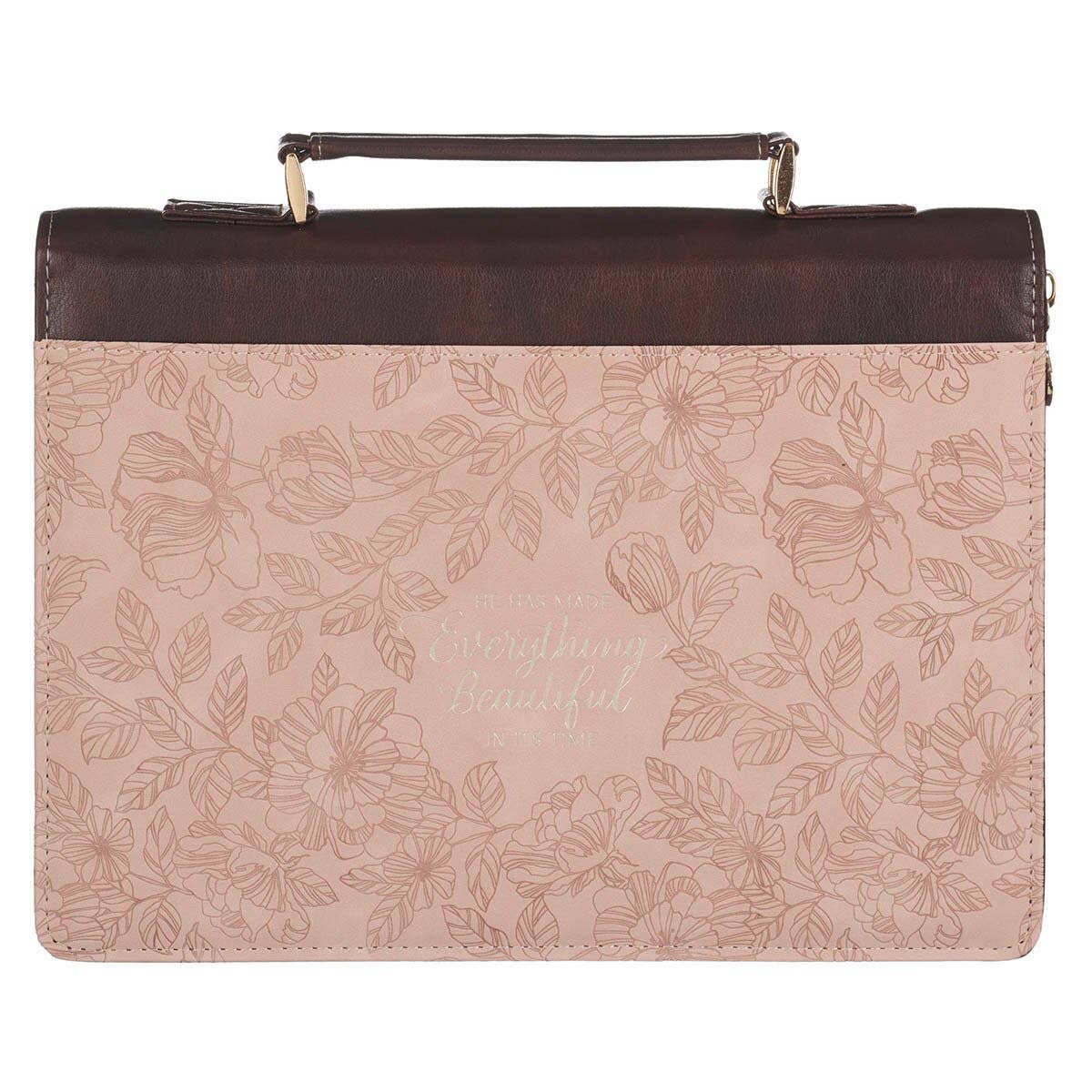 Bible Cover Fashion Pink/Brown Everything Beautiful Ecc 3:11