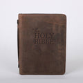 Bible Cover - Buffalo Leather - Holy Bible - L